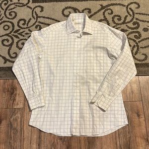 Ermenegildo Zegna Luxury Button Down Cotton Long Sleeve Striped Shirt